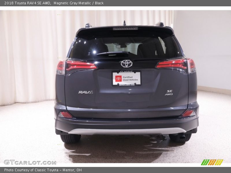Magnetic Gray Metallic / Black 2018 Toyota RAV4 SE AWD