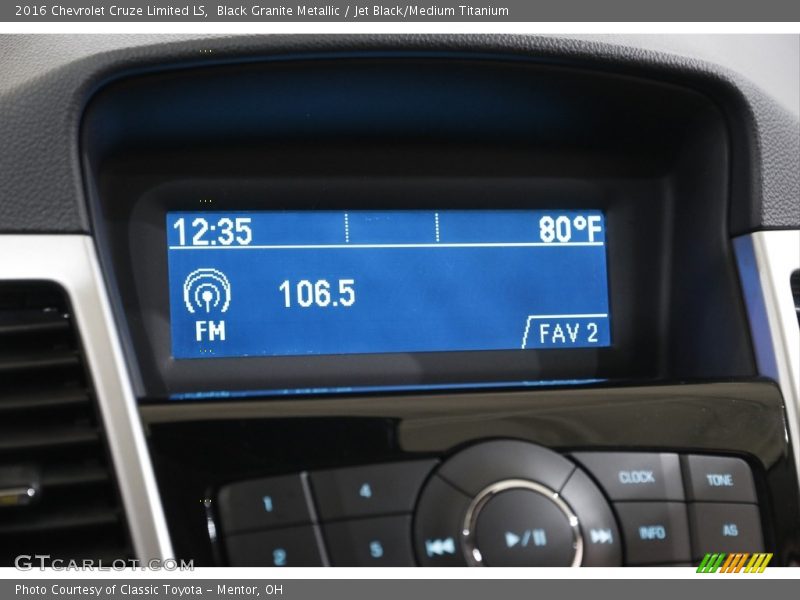 Black Granite Metallic / Jet Black/Medium Titanium 2016 Chevrolet Cruze Limited LS