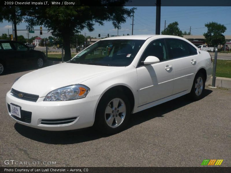 White / Ebony 2009 Chevrolet Impala LT