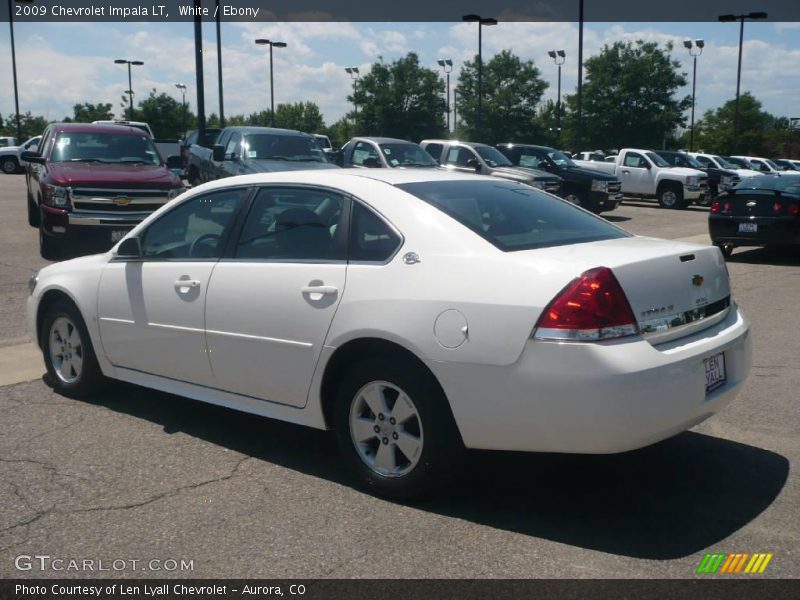 White / Ebony 2009 Chevrolet Impala LT