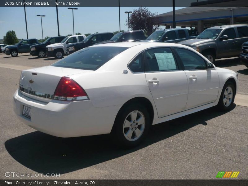 White / Ebony 2009 Chevrolet Impala LT