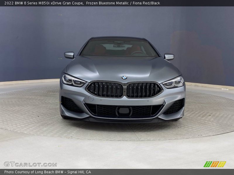 Frozen Bluestone Metallic / Fiona Red/Black 2022 BMW 8 Series M850i xDrive Gran Coupe