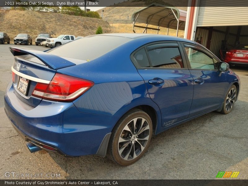 Dyno Blue Pearl / Black 2013 Honda Civic Si Sedan