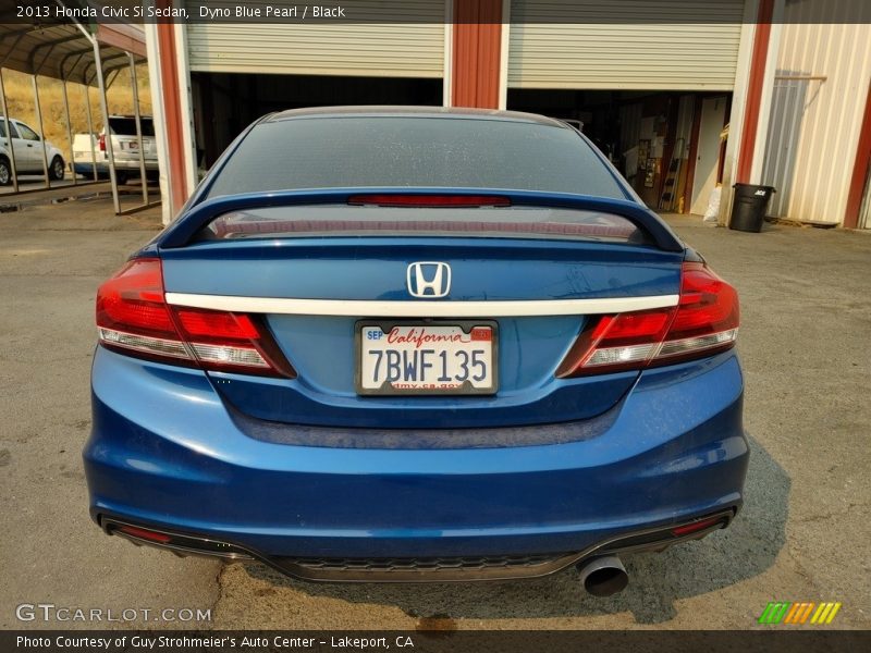 Dyno Blue Pearl / Black 2013 Honda Civic Si Sedan