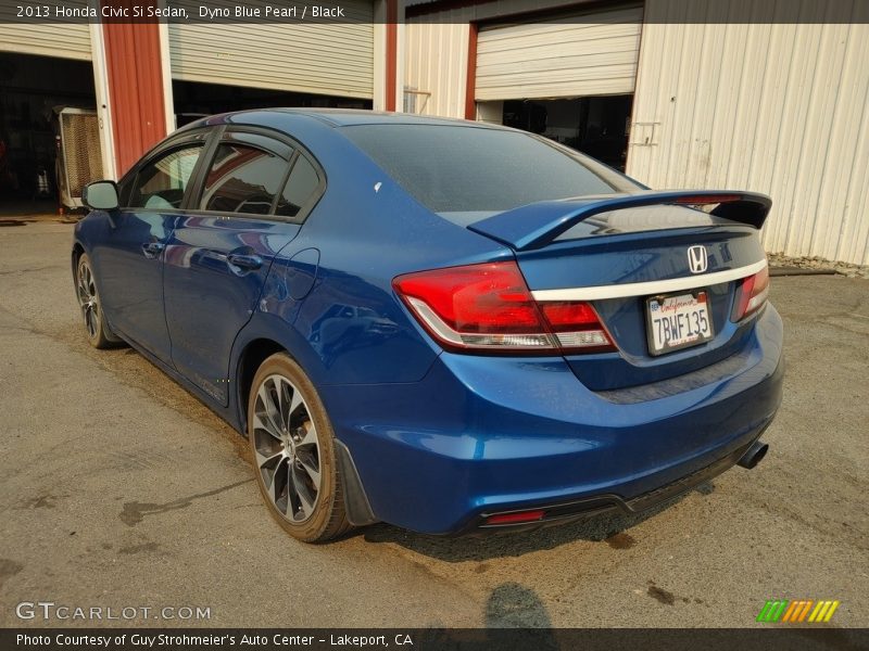 Dyno Blue Pearl / Black 2013 Honda Civic Si Sedan