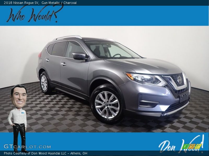 Gun Metallic / Charcoal 2018 Nissan Rogue SV
