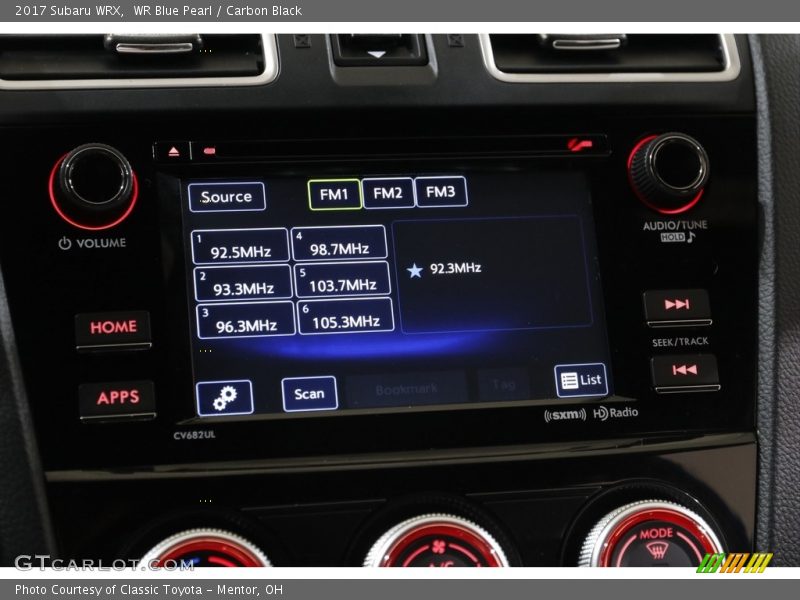 Audio System of 2017 WRX 