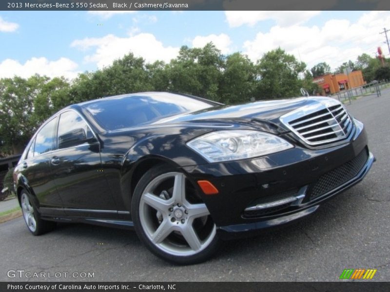 Black / Cashmere/Savanna 2013 Mercedes-Benz S 550 Sedan