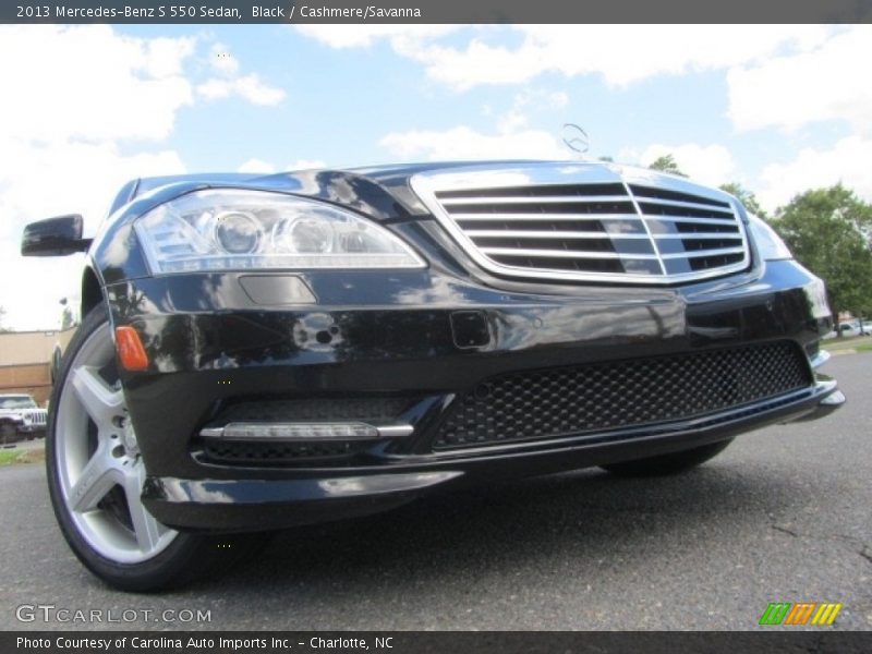 Black / Cashmere/Savanna 2013 Mercedes-Benz S 550 Sedan