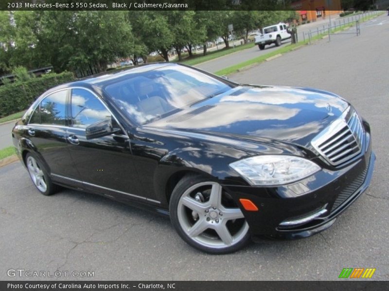 Black / Cashmere/Savanna 2013 Mercedes-Benz S 550 Sedan