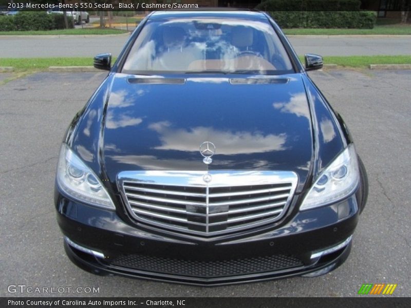 Black / Cashmere/Savanna 2013 Mercedes-Benz S 550 Sedan