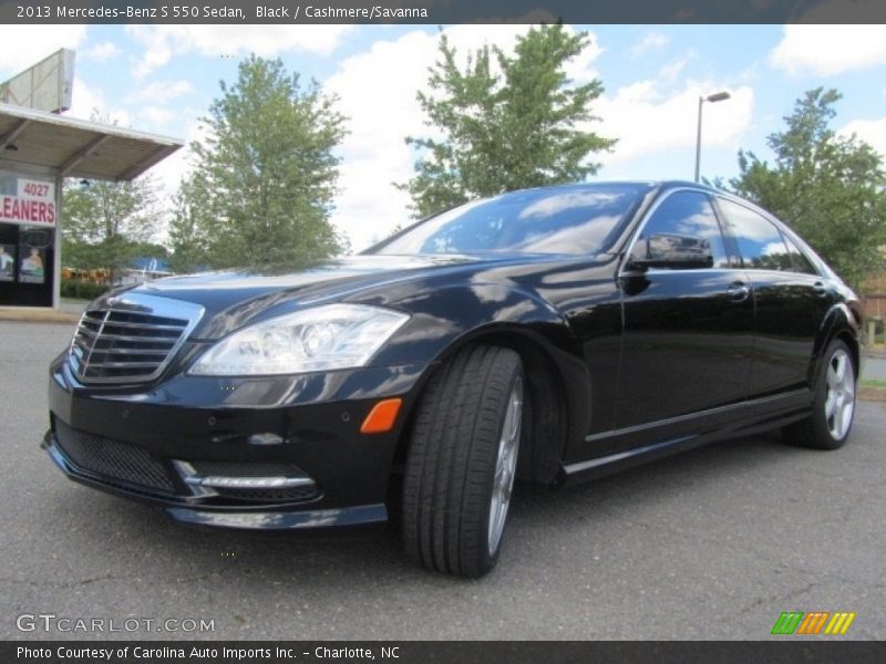 Black / Cashmere/Savanna 2013 Mercedes-Benz S 550 Sedan