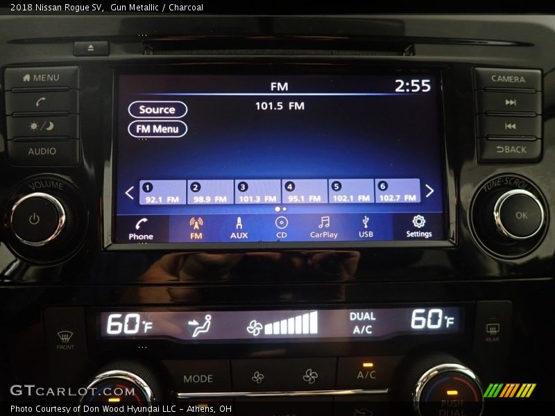 Gun Metallic / Charcoal 2018 Nissan Rogue SV
