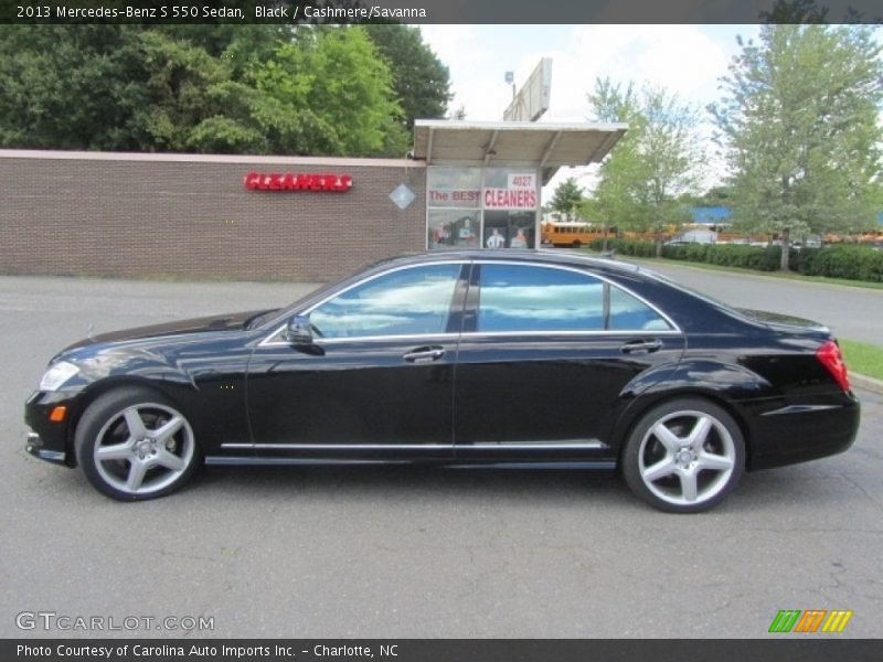 Black / Cashmere/Savanna 2013 Mercedes-Benz S 550 Sedan
