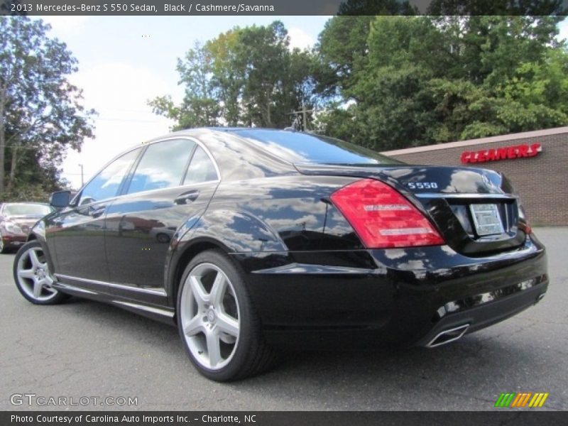 Black / Cashmere/Savanna 2013 Mercedes-Benz S 550 Sedan