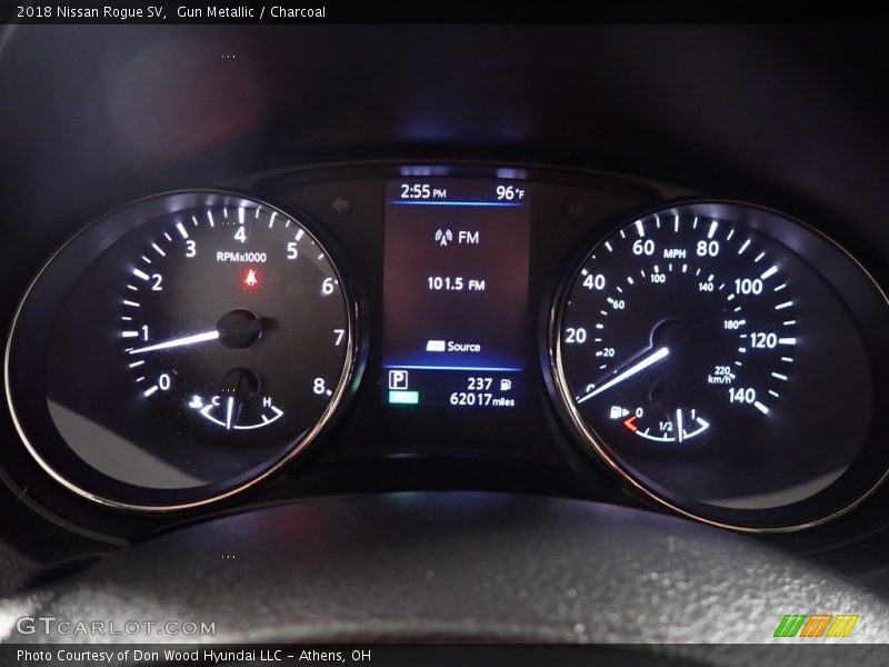 Gun Metallic / Charcoal 2018 Nissan Rogue SV