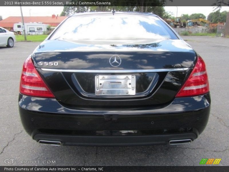 Black / Cashmere/Savanna 2013 Mercedes-Benz S 550 Sedan