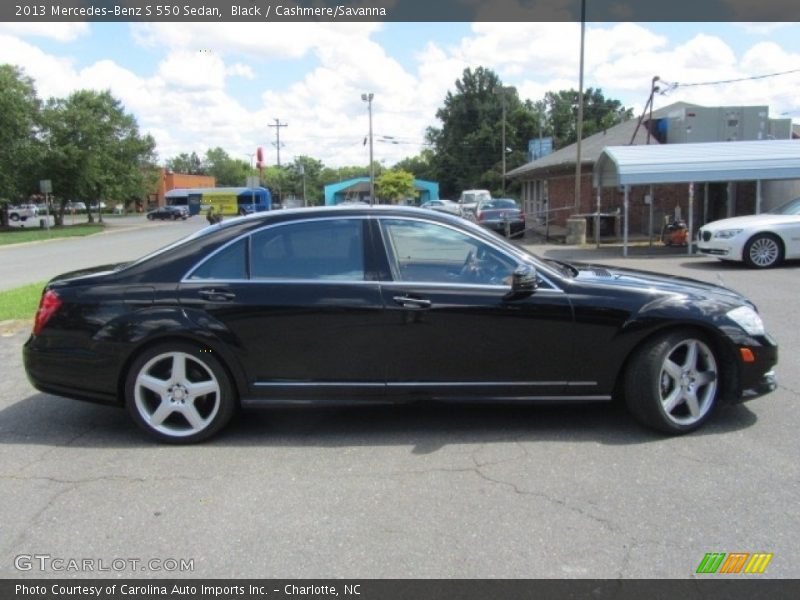 Black / Cashmere/Savanna 2013 Mercedes-Benz S 550 Sedan