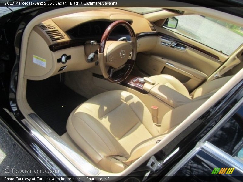 Black / Cashmere/Savanna 2013 Mercedes-Benz S 550 Sedan