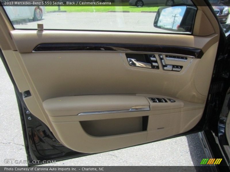 Black / Cashmere/Savanna 2013 Mercedes-Benz S 550 Sedan