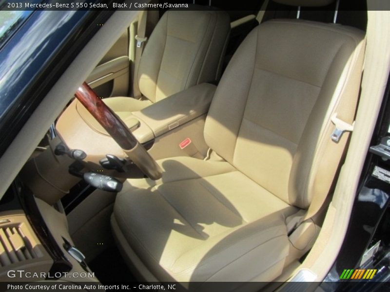 Black / Cashmere/Savanna 2013 Mercedes-Benz S 550 Sedan