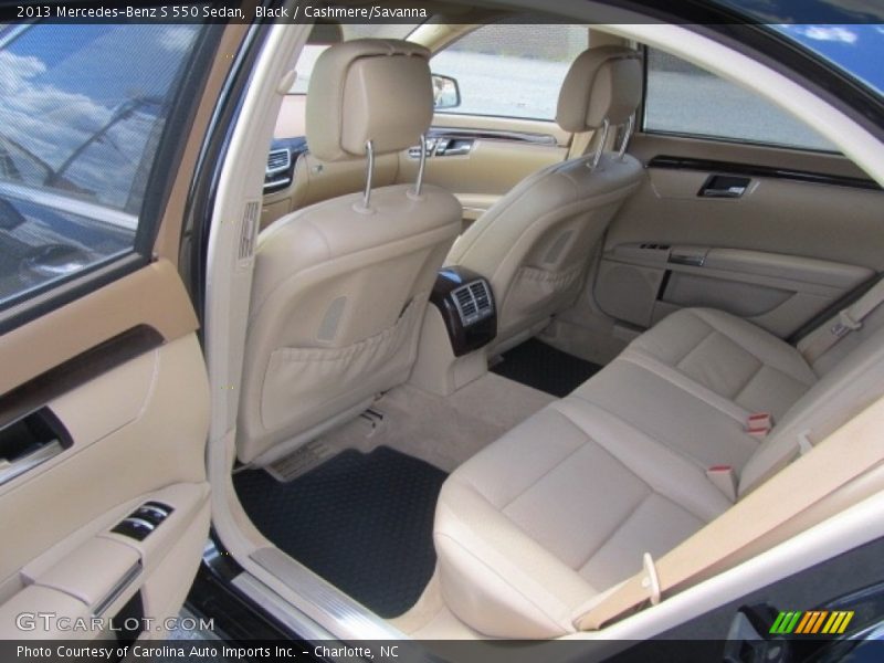 Black / Cashmere/Savanna 2013 Mercedes-Benz S 550 Sedan