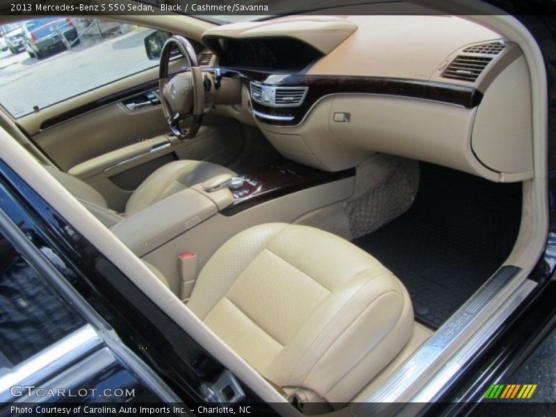 Black / Cashmere/Savanna 2013 Mercedes-Benz S 550 Sedan