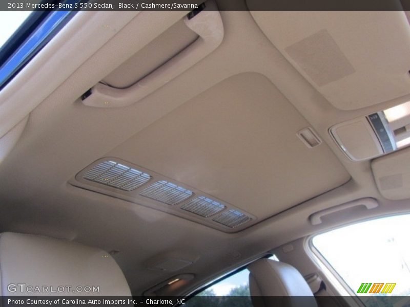 Black / Cashmere/Savanna 2013 Mercedes-Benz S 550 Sedan