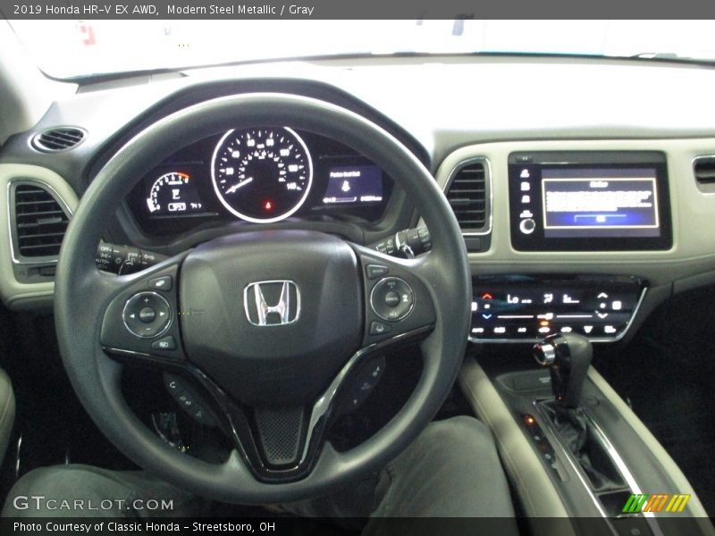 Modern Steel Metallic / Gray 2019 Honda HR-V EX AWD