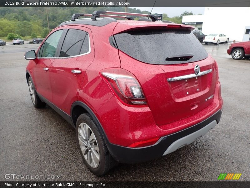 Winterberry Red Metallic / Ebony 2019 Buick Encore Preferred AWD