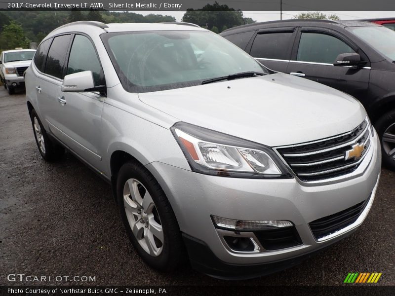 Silver Ice Metallic / Ebony 2017 Chevrolet Traverse LT AWD