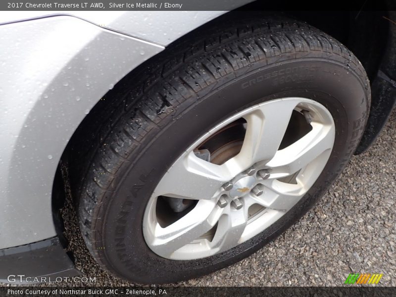 Silver Ice Metallic / Ebony 2017 Chevrolet Traverse LT AWD