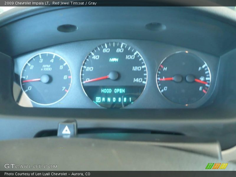Red Jewel Tintcoat / Gray 2009 Chevrolet Impala LT