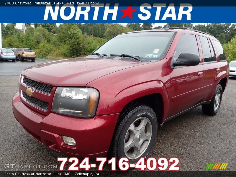 Red Jewel / Ebony 2008 Chevrolet TrailBlazer LT 4x4