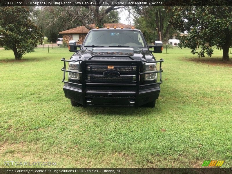 Tuxedo Black Metallic / Adobe 2014 Ford F350 Super Duty King Ranch Crew Cab 4x4 Dually