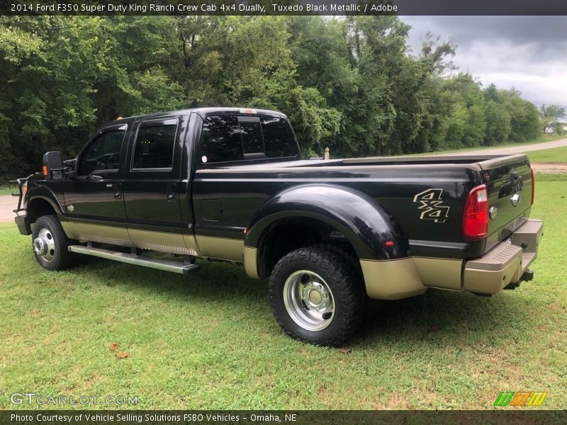 Tuxedo Black Metallic / Adobe 2014 Ford F350 Super Duty King Ranch Crew Cab 4x4 Dually