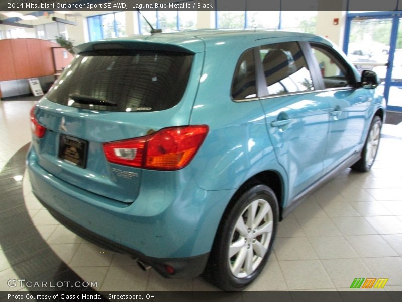 Laguna Blue Metallic / Black 2014 Mitsubishi Outlander Sport SE AWD
