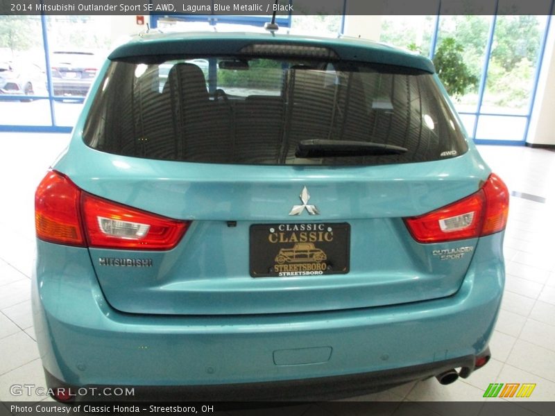 Laguna Blue Metallic / Black 2014 Mitsubishi Outlander Sport SE AWD