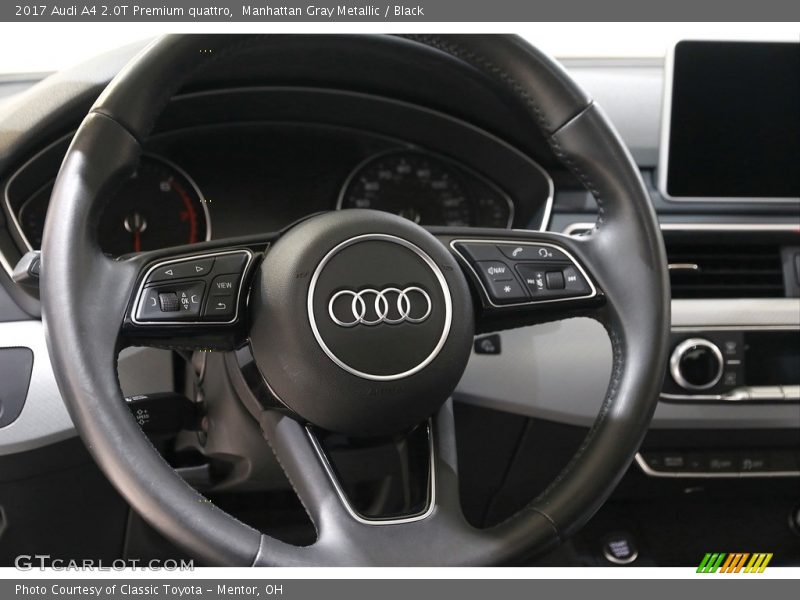 Manhattan Gray Metallic / Black 2017 Audi A4 2.0T Premium quattro