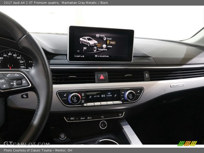 Manhattan Gray Metallic / Black 2017 Audi A4 2.0T Premium quattro