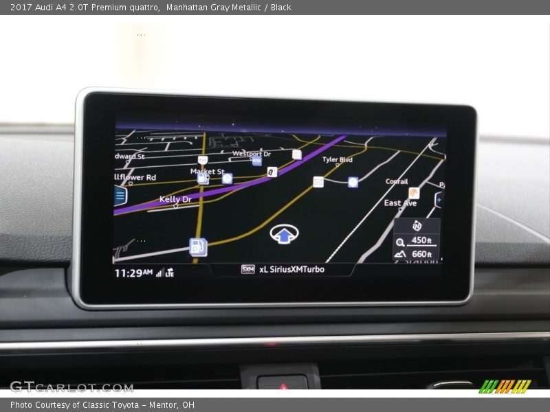 Manhattan Gray Metallic / Black 2017 Audi A4 2.0T Premium quattro