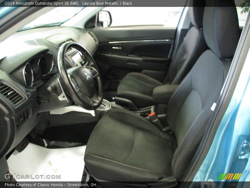 Laguna Blue Metallic / Black 2014 Mitsubishi Outlander Sport SE AWD