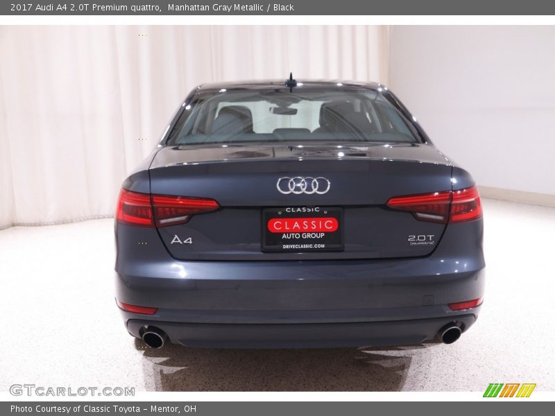 Manhattan Gray Metallic / Black 2017 Audi A4 2.0T Premium quattro