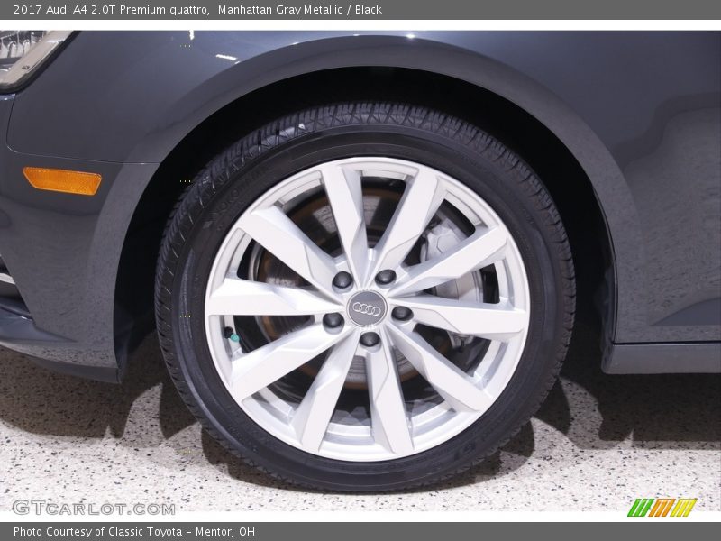 Manhattan Gray Metallic / Black 2017 Audi A4 2.0T Premium quattro