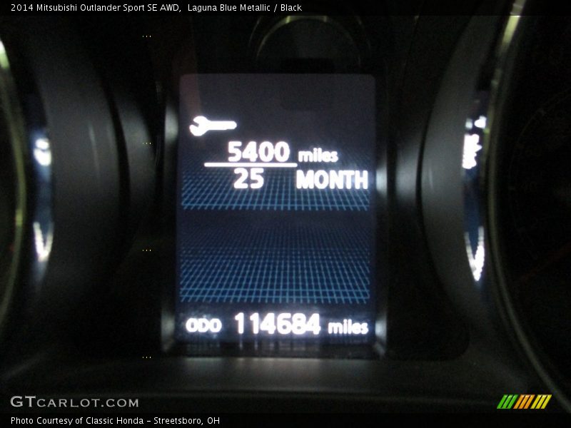 Laguna Blue Metallic / Black 2014 Mitsubishi Outlander Sport SE AWD