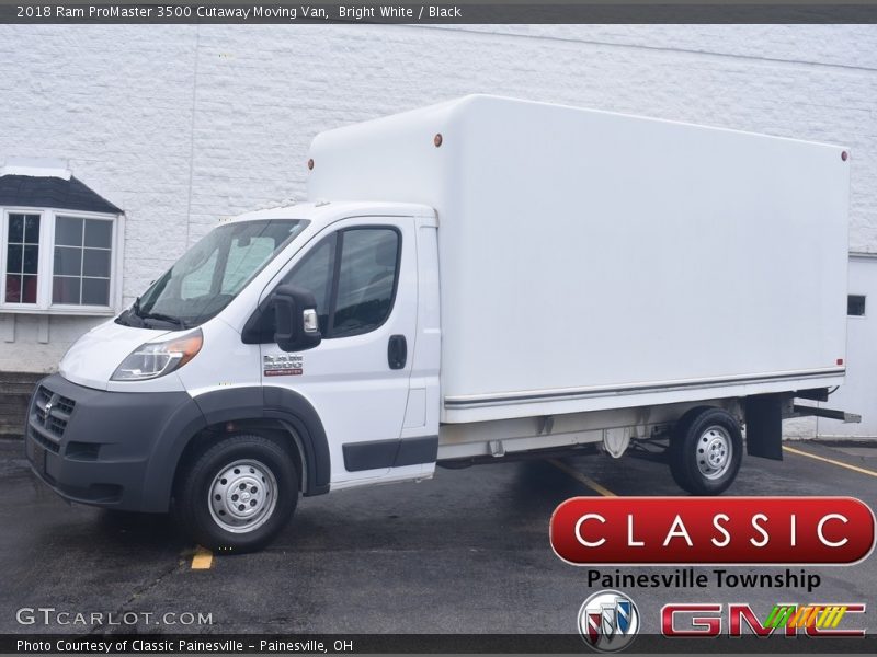 Bright White / Black 2018 Ram ProMaster 3500 Cutaway Moving Van