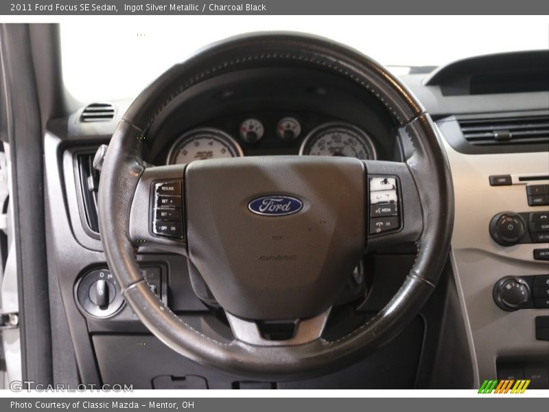 Ingot Silver Metallic / Charcoal Black 2011 Ford Focus SE Sedan