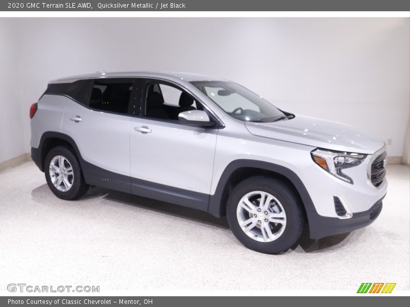 Quicksilver Metallic / Jet Black 2020 GMC Terrain SLE AWD
