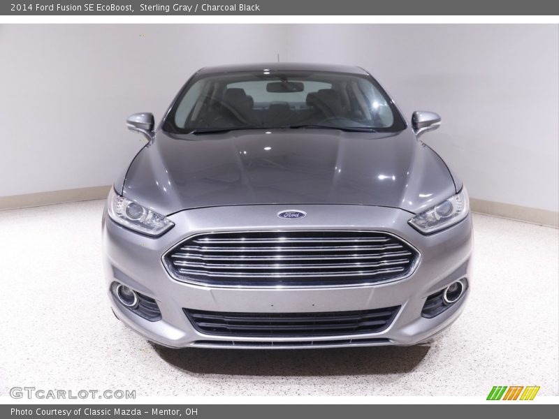 Sterling Gray / Charcoal Black 2014 Ford Fusion SE EcoBoost