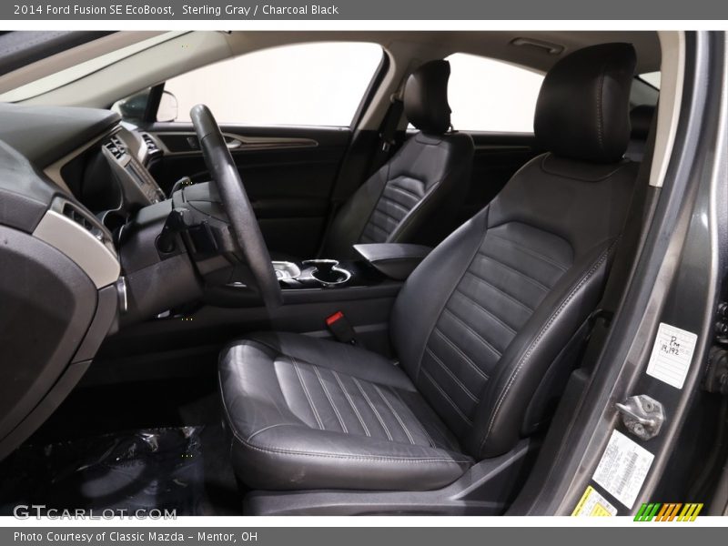 Sterling Gray / Charcoal Black 2014 Ford Fusion SE EcoBoost